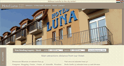 Desktop Screenshot of hotelluna.hu