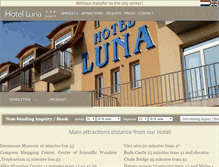 Tablet Screenshot of hotelluna.hu